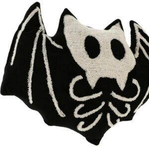 Skeleton Bat Pillow. Halloween decor.